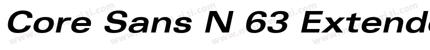 Core Sans N 63 Extended Bold字体转换